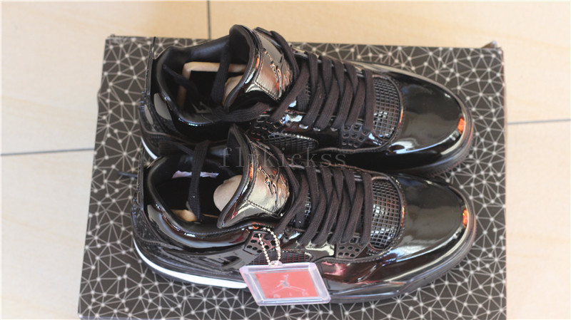 Authentic Air Jordan 4 Rero 11lab4 Black